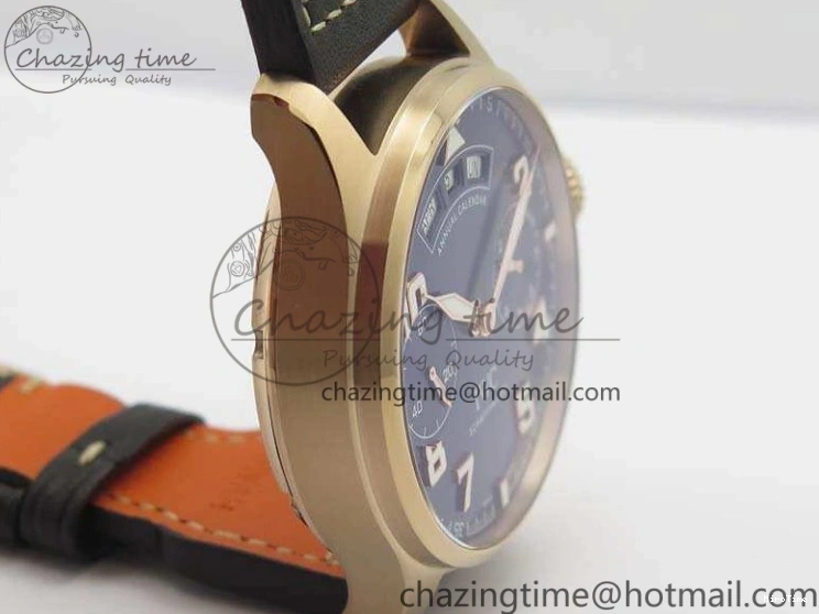 MIROTIME 1227 Big Pilot Real PR IW502701 RG YLF 1:1 Best Edition Blue Dial On Calfskin Strap A Classic 7225